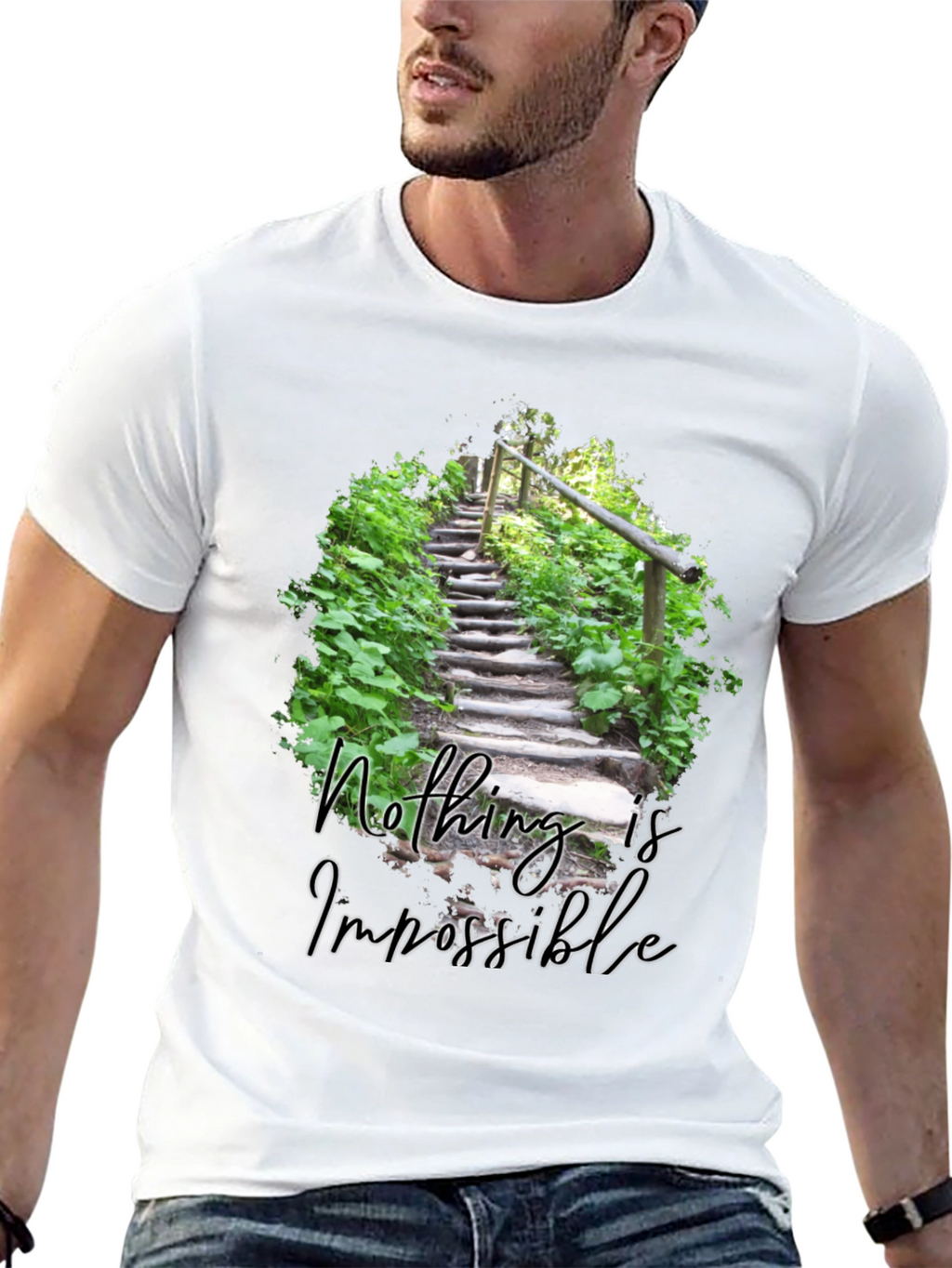 Inspirational Nothing Is Impossible Graphic Tee
