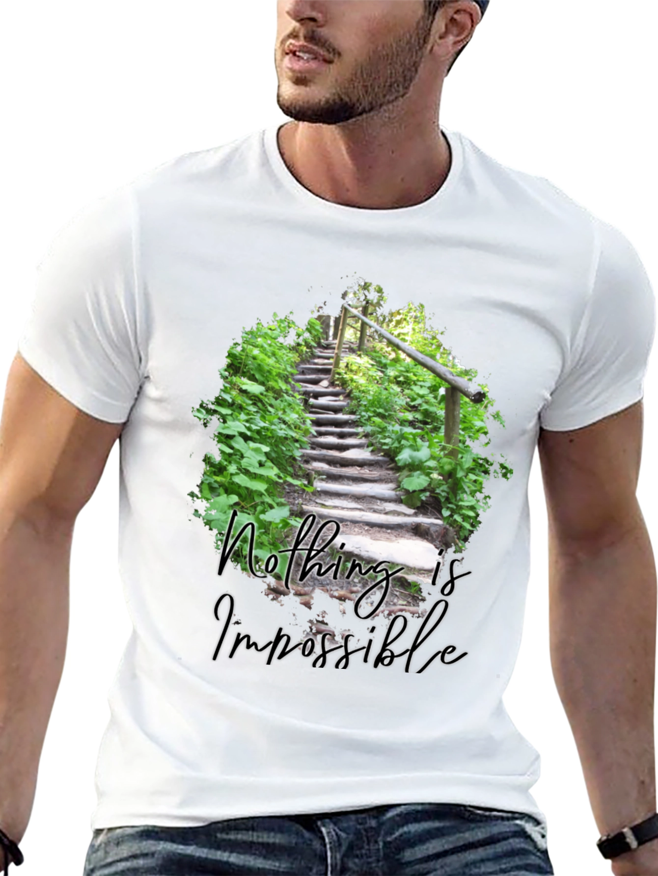 Inspirational Nothing Is Impossible Graphic Tee