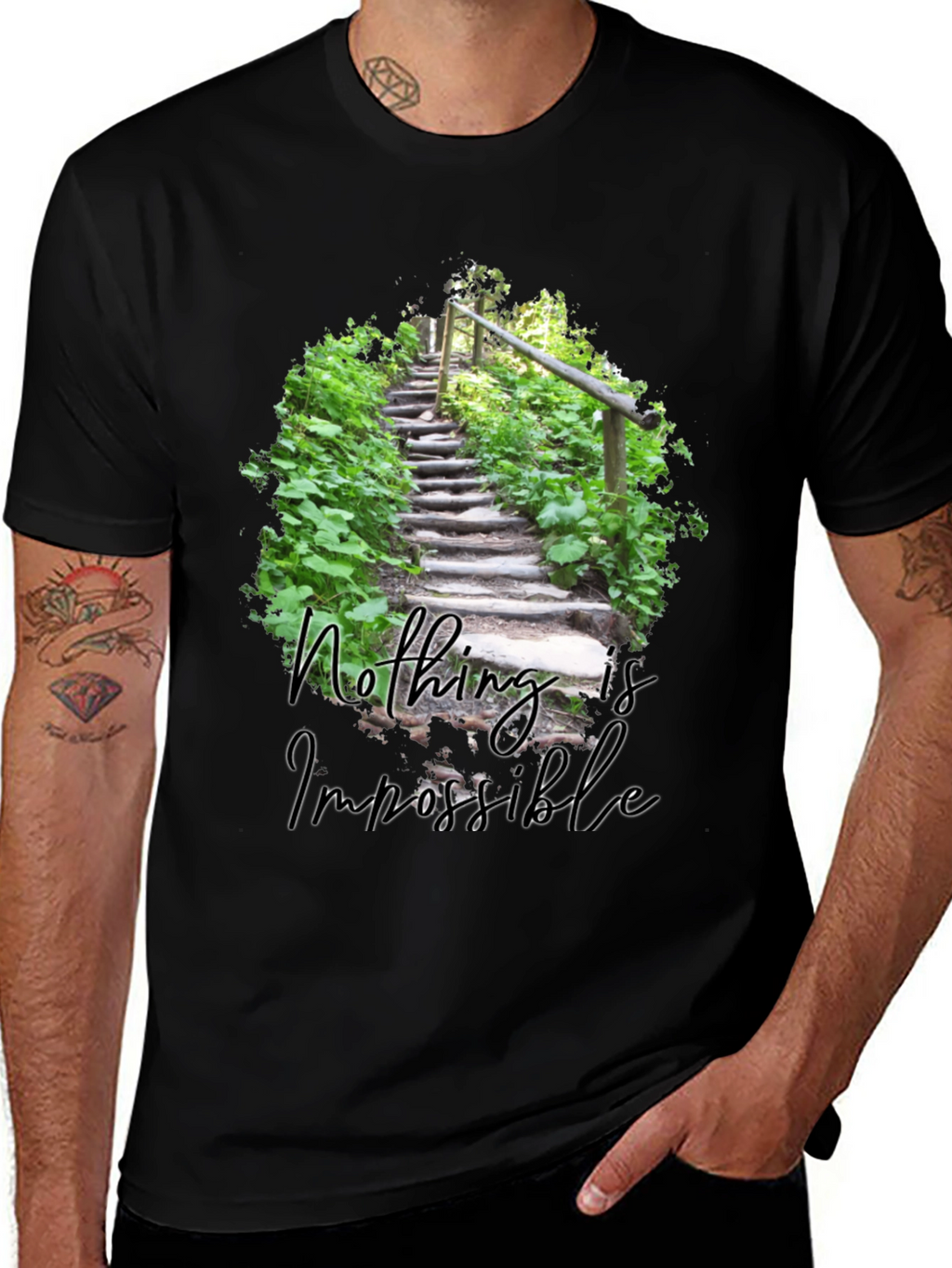Inspirational Nothing Is Impossible Graphic Tee