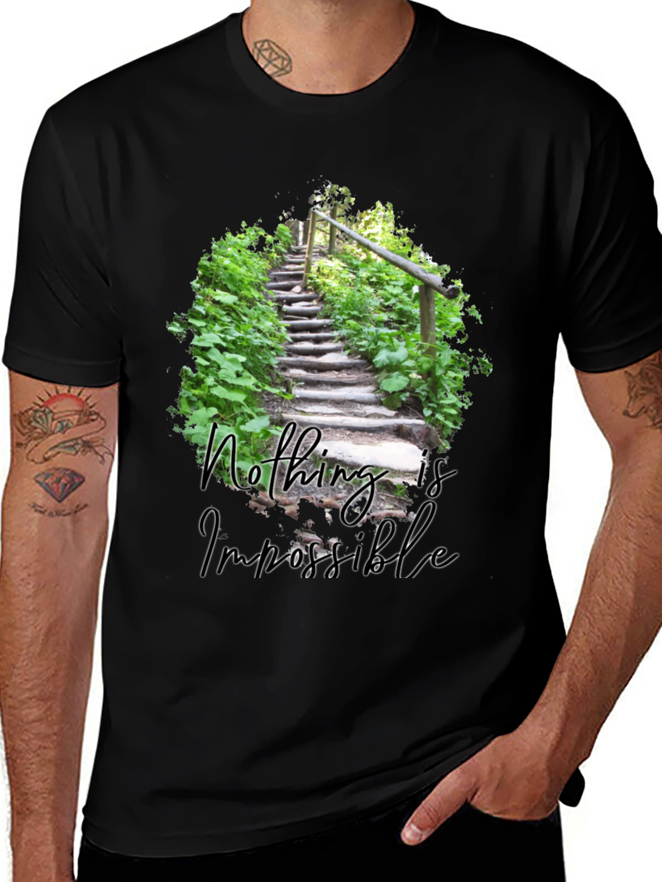 Inspirational Nothing Is Impossible Graphic Tee