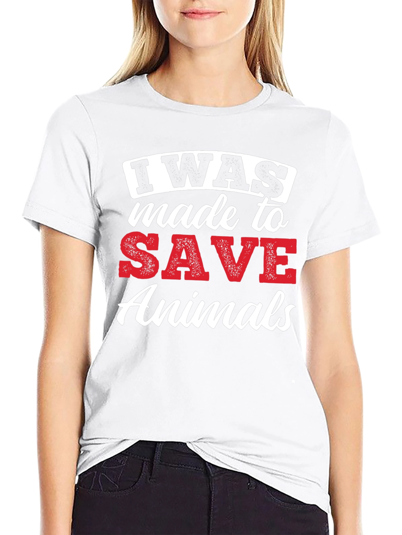 I Was Made To Save Animals Graphic Tee
