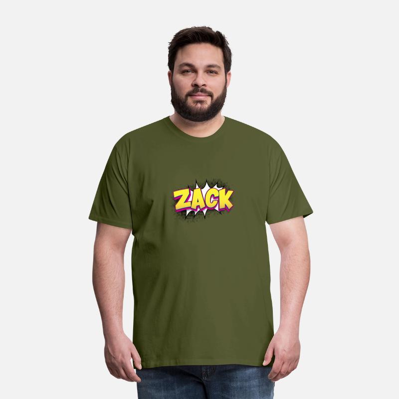 Zack Custom Name Comic Book Style Pop Art, Zack