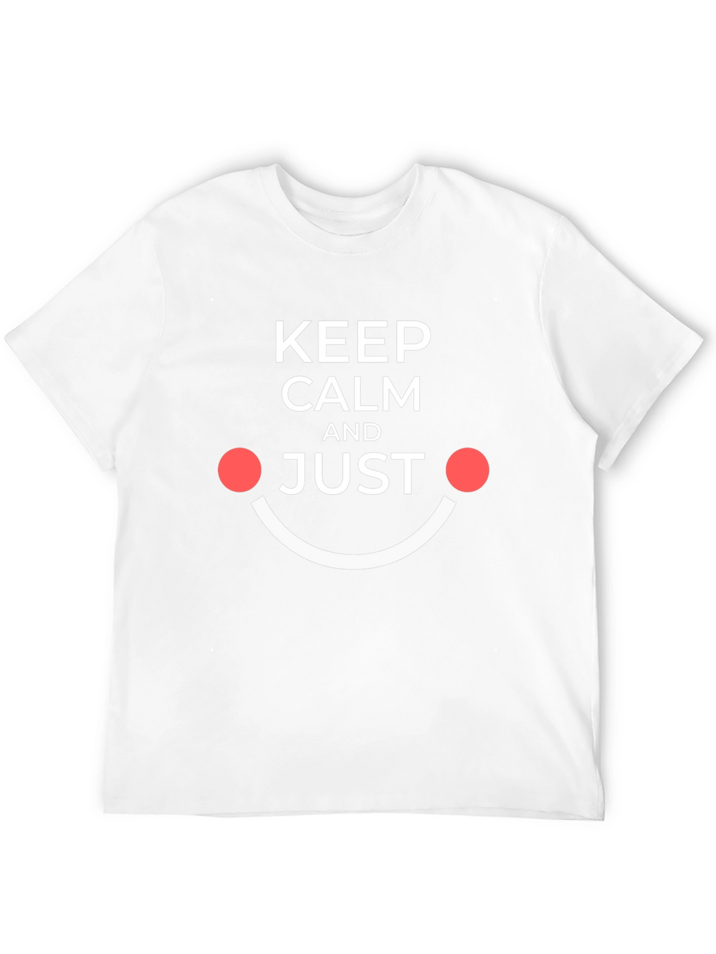 Keep Calm and Just Smile Black Tee