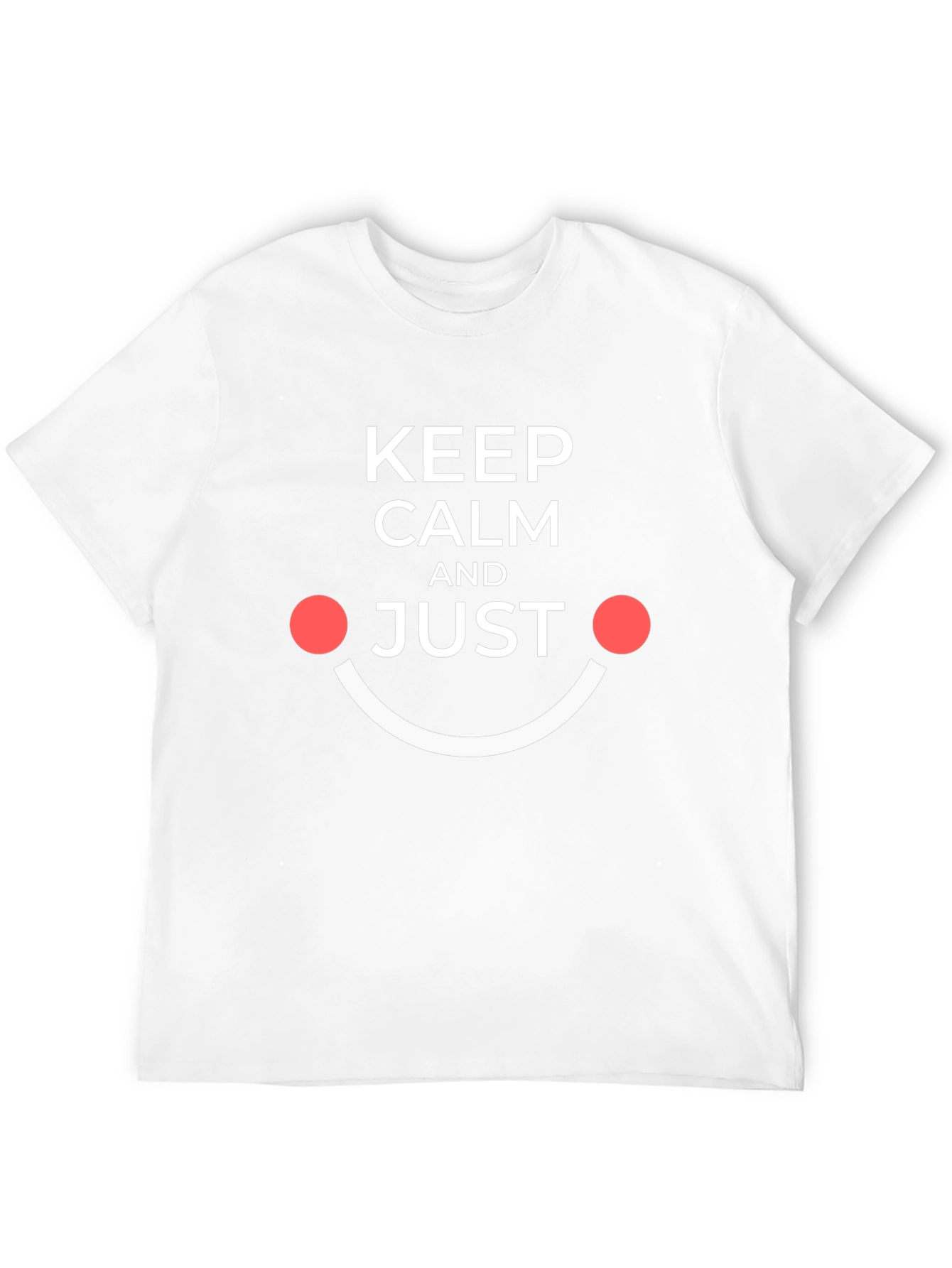 Keep Calm and Just Smile Black Tee