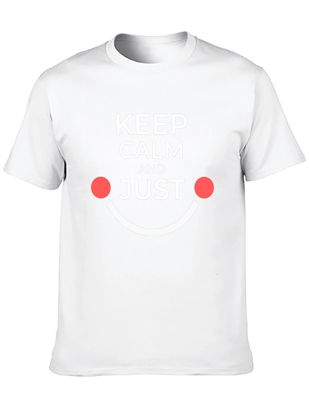 Keep Calm and Just Smile Black Tee