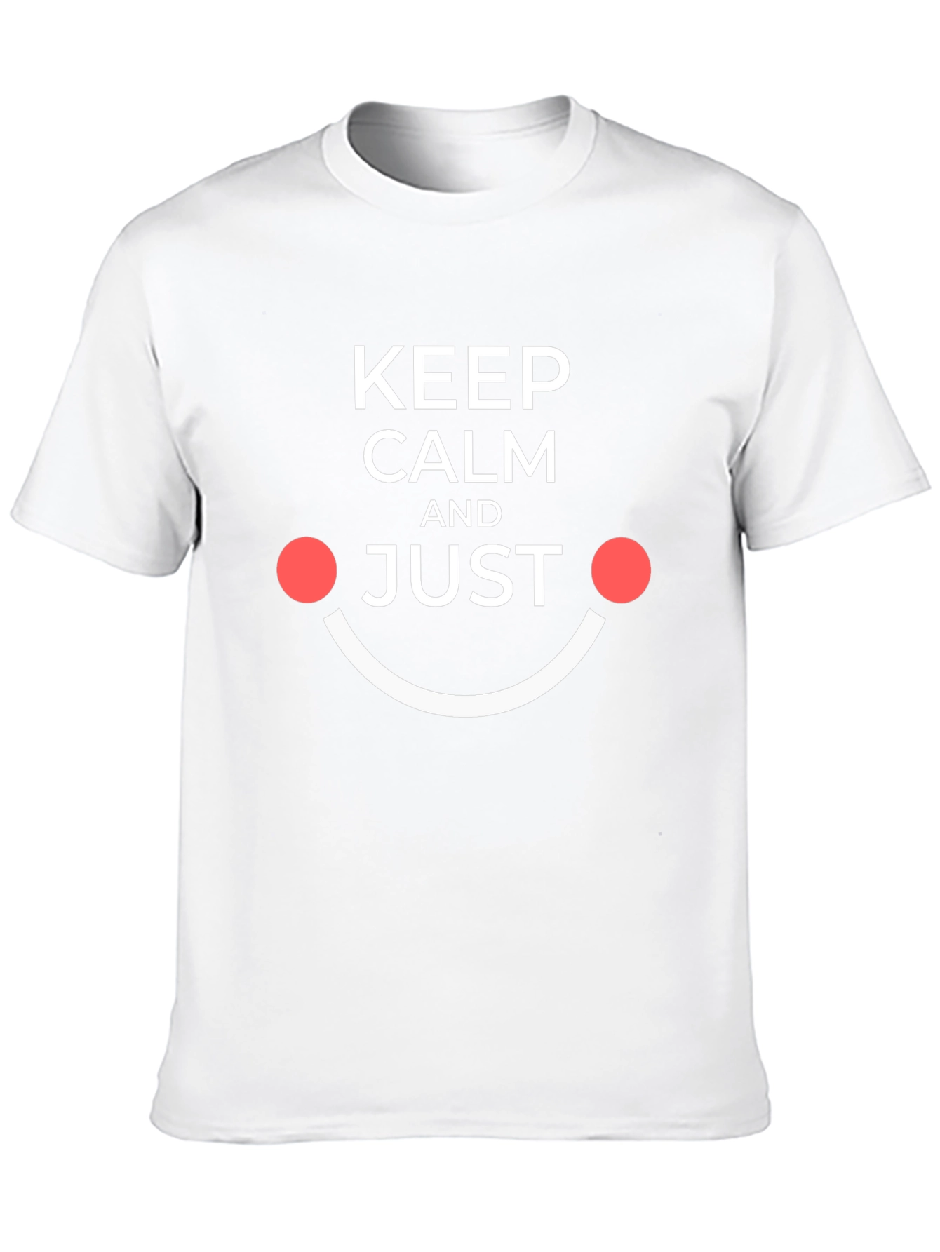 Keep Calm and Just Smile Black Tee
