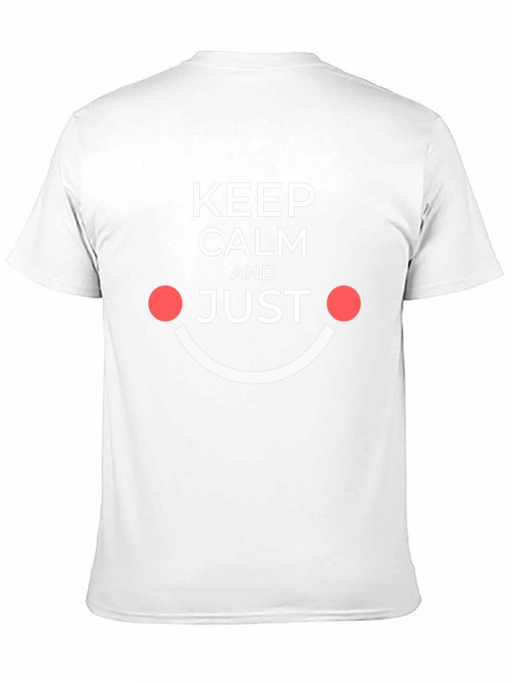 Keep Calm and Just Smile Black Tee