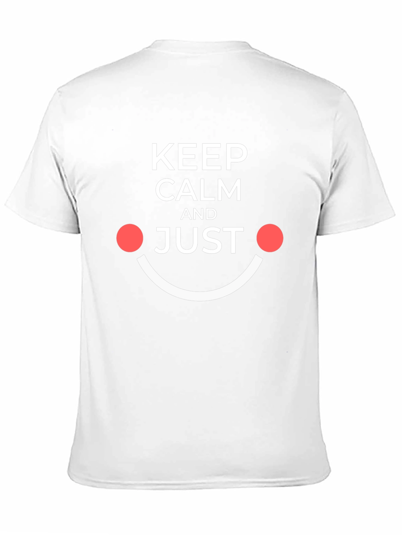 Keep Calm and Just Smile Black Tee