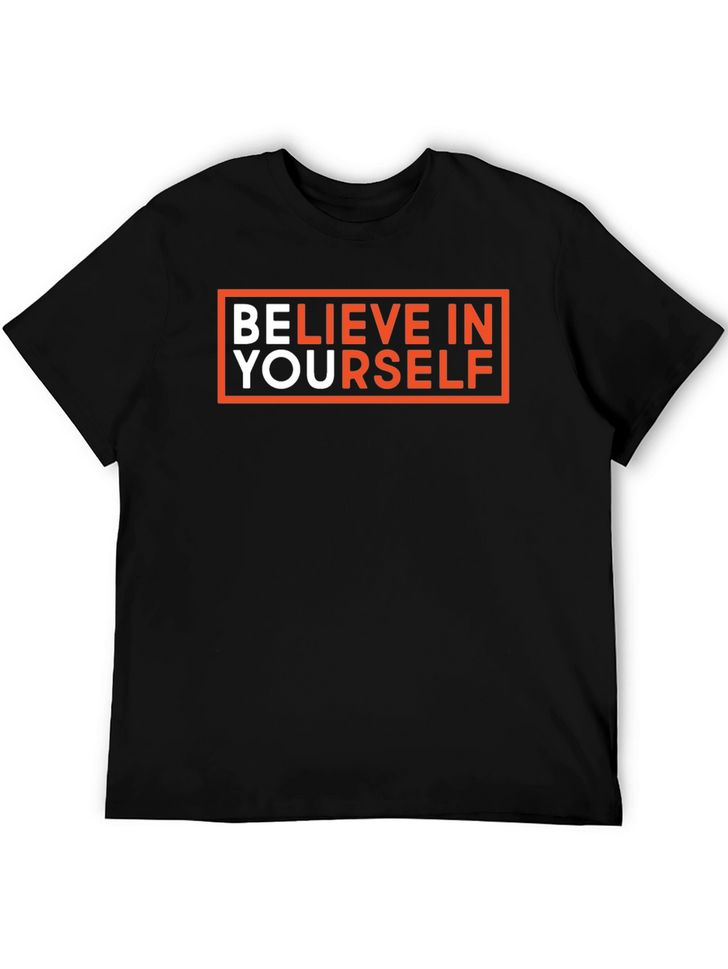 Believe In Yourself Black Graphic Tee