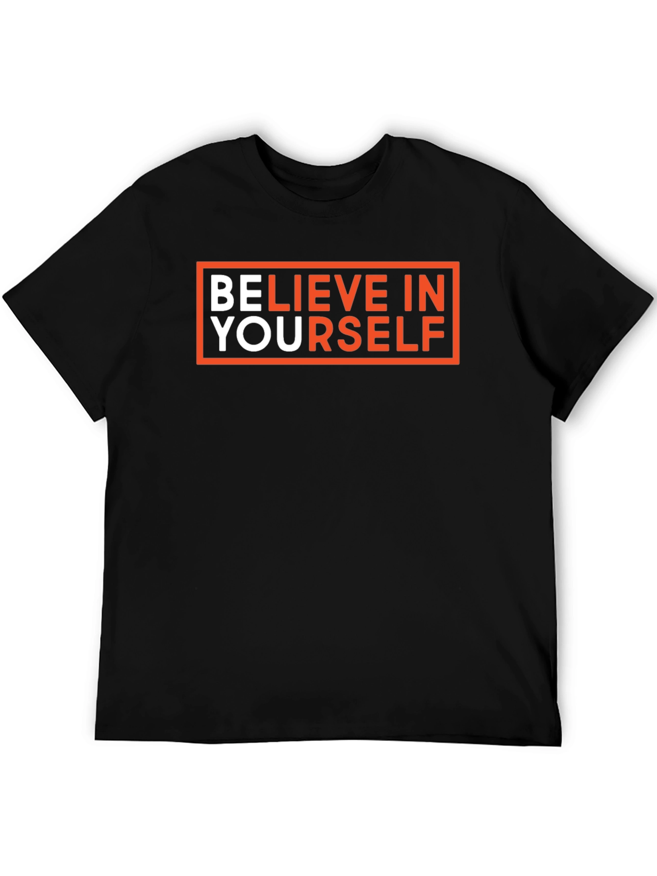 Believe In Yourself Black Graphic Tee