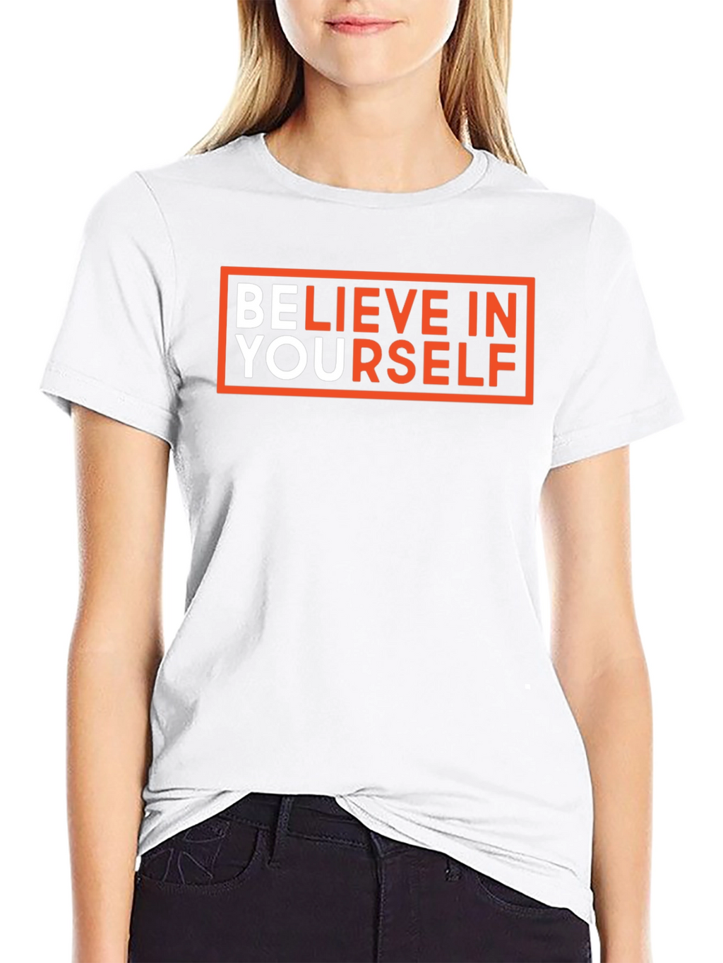 Believe In Yourself Black Graphic Tee