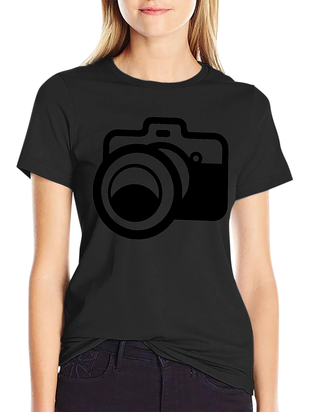 Camera Graphic Black T-Shirt - Photographer Apparel