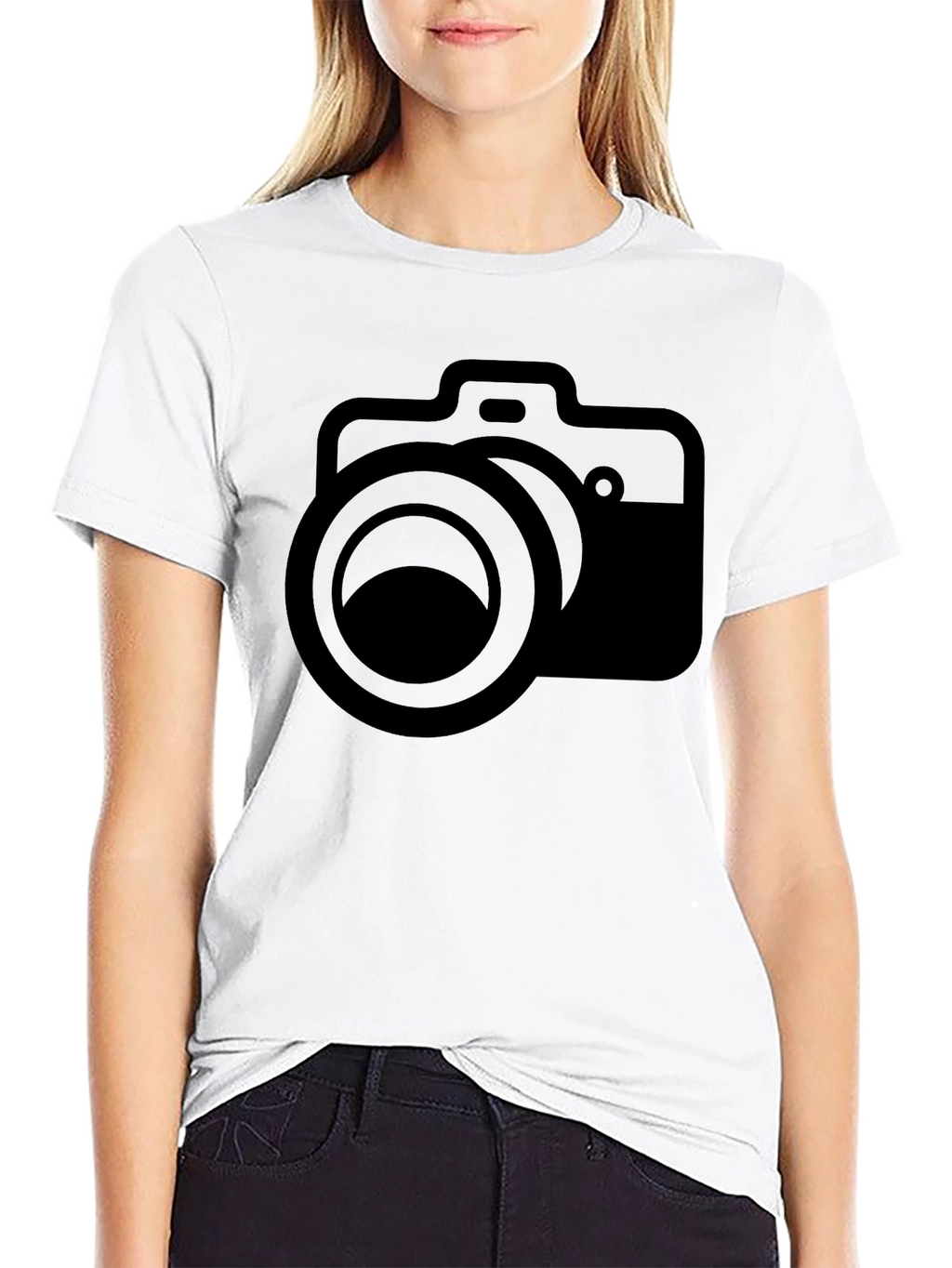 Camera Graphic Black T-Shirt - Photographer Apparel