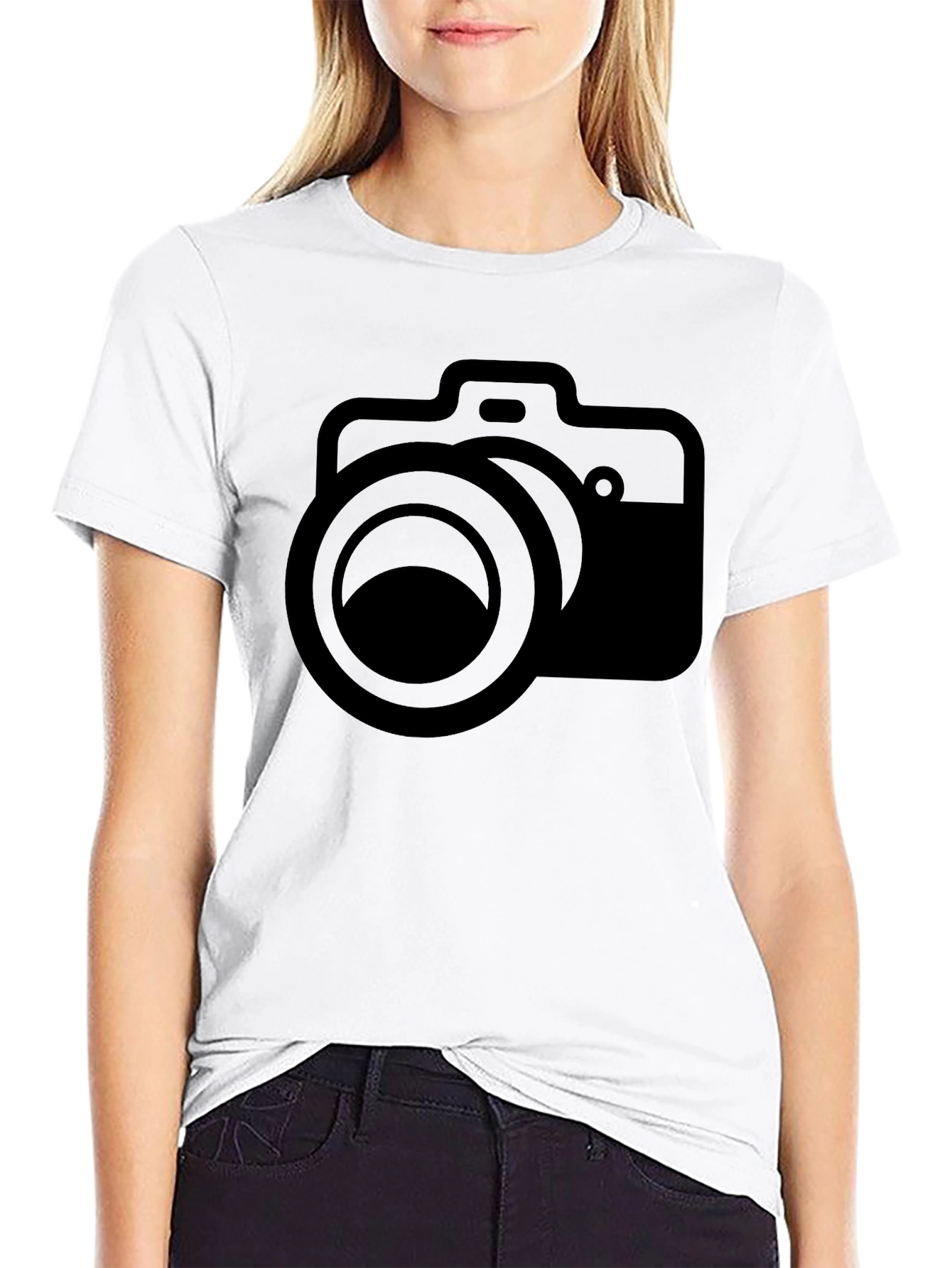 Camera Graphic Black T-Shirt - Photographer Apparel