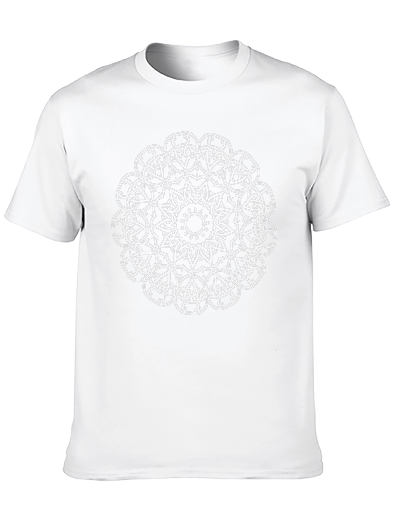 Mandala Graphic Print Black T-Shirt