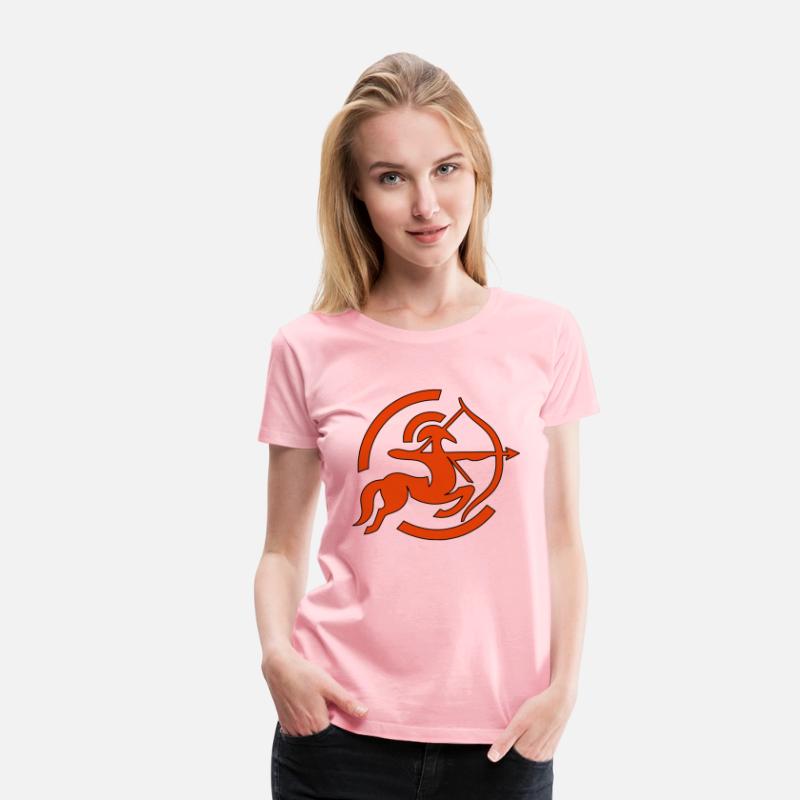 Zodiac Sagittarius Arc Icon Minimalistic In Red