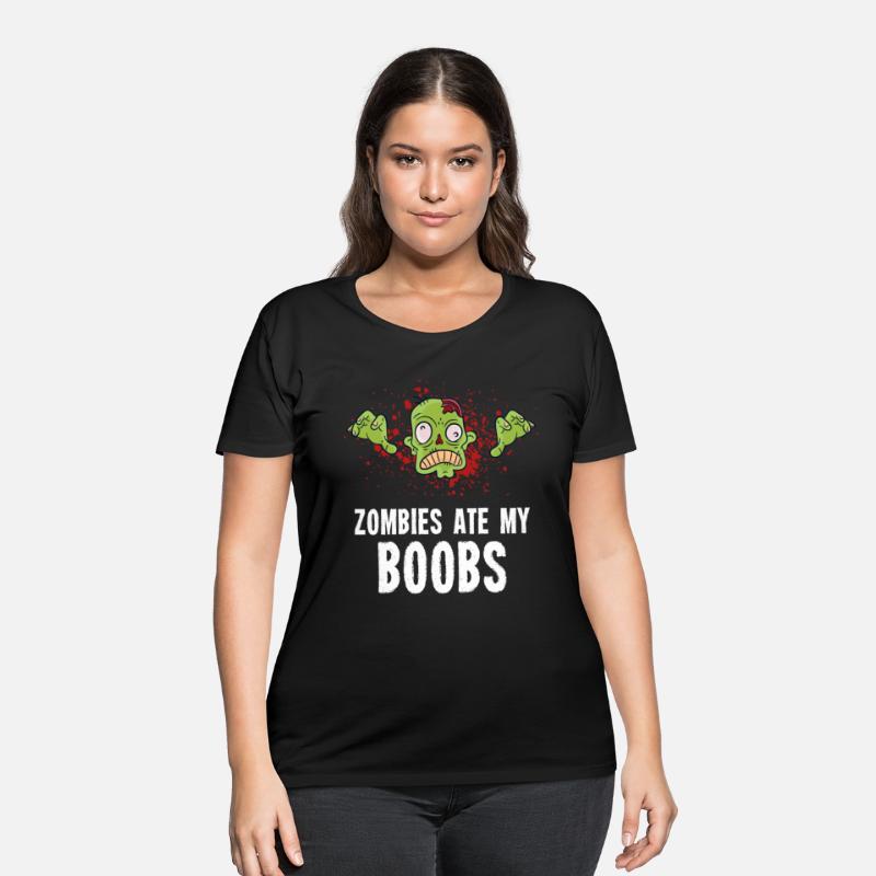 Zombies Ate My Boobs Breast Cancer Awareness Funny