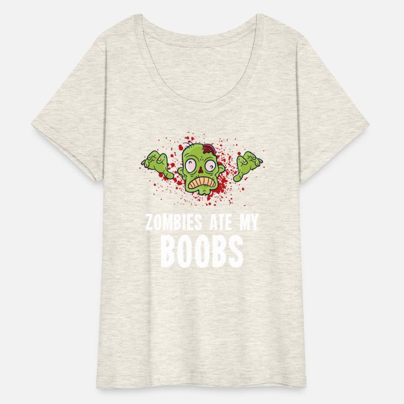 Zombies Ate My Boobs Breast Cancer Awareness Funny