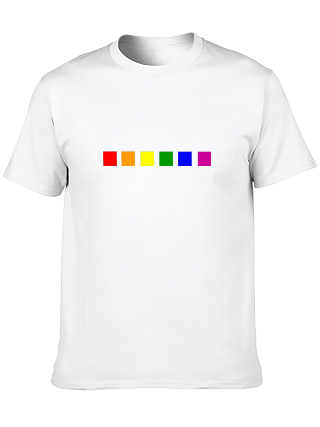 Pride Rainbow Squares Black T-Shirt