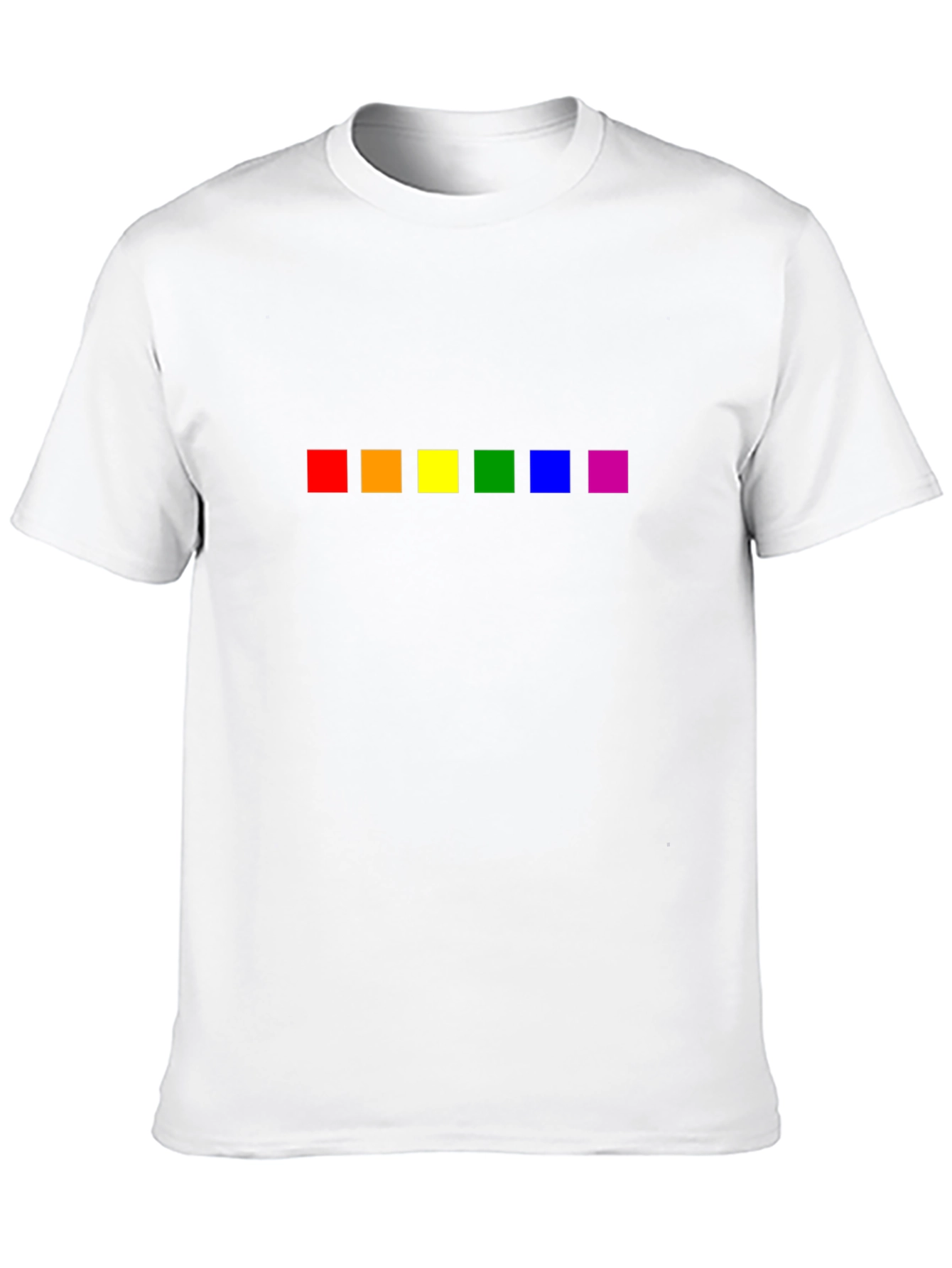 Pride Rainbow Squares Black T-Shirt