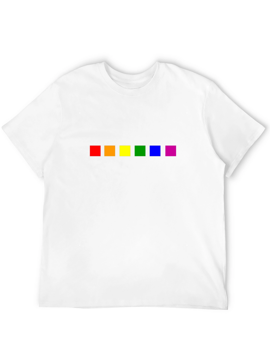 Pride Rainbow Squares Black T-Shirt