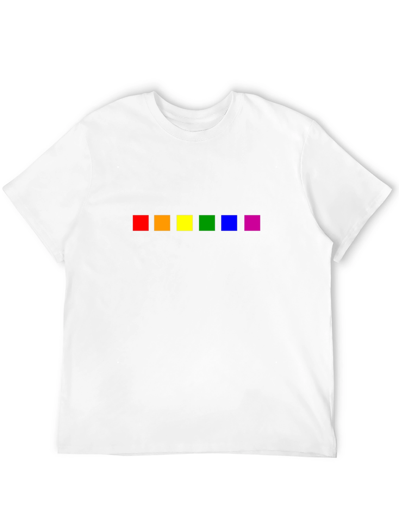 Pride Rainbow Squares Black T-Shirt