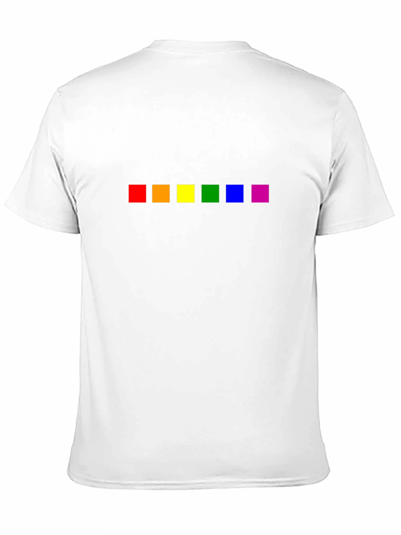 Pride Rainbow Squares Black T-Shirt