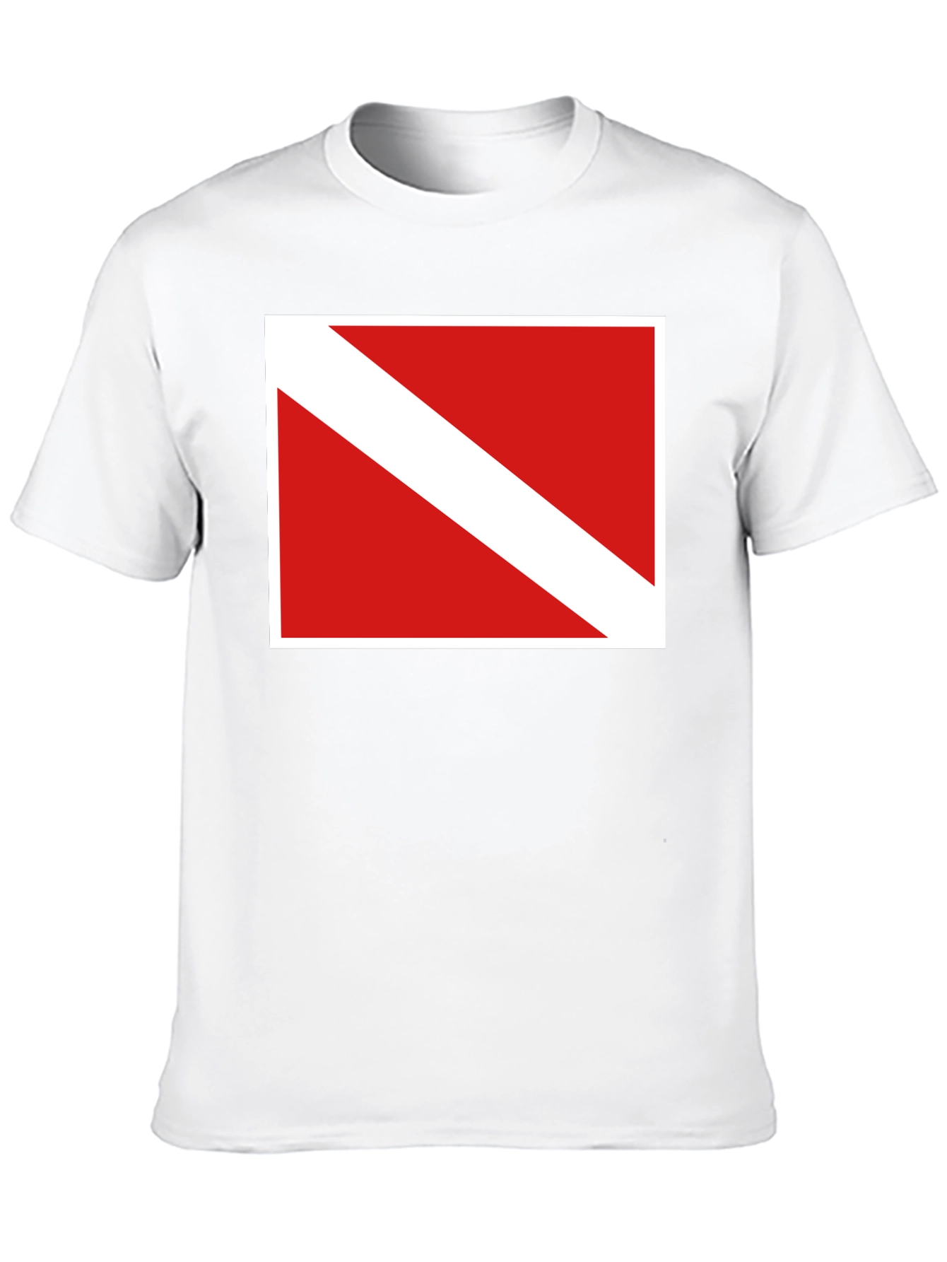 Diver Down Flag Graphic Tee - Black
