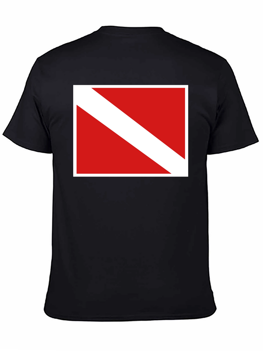 Diver Down Flag Graphic Tee - Black