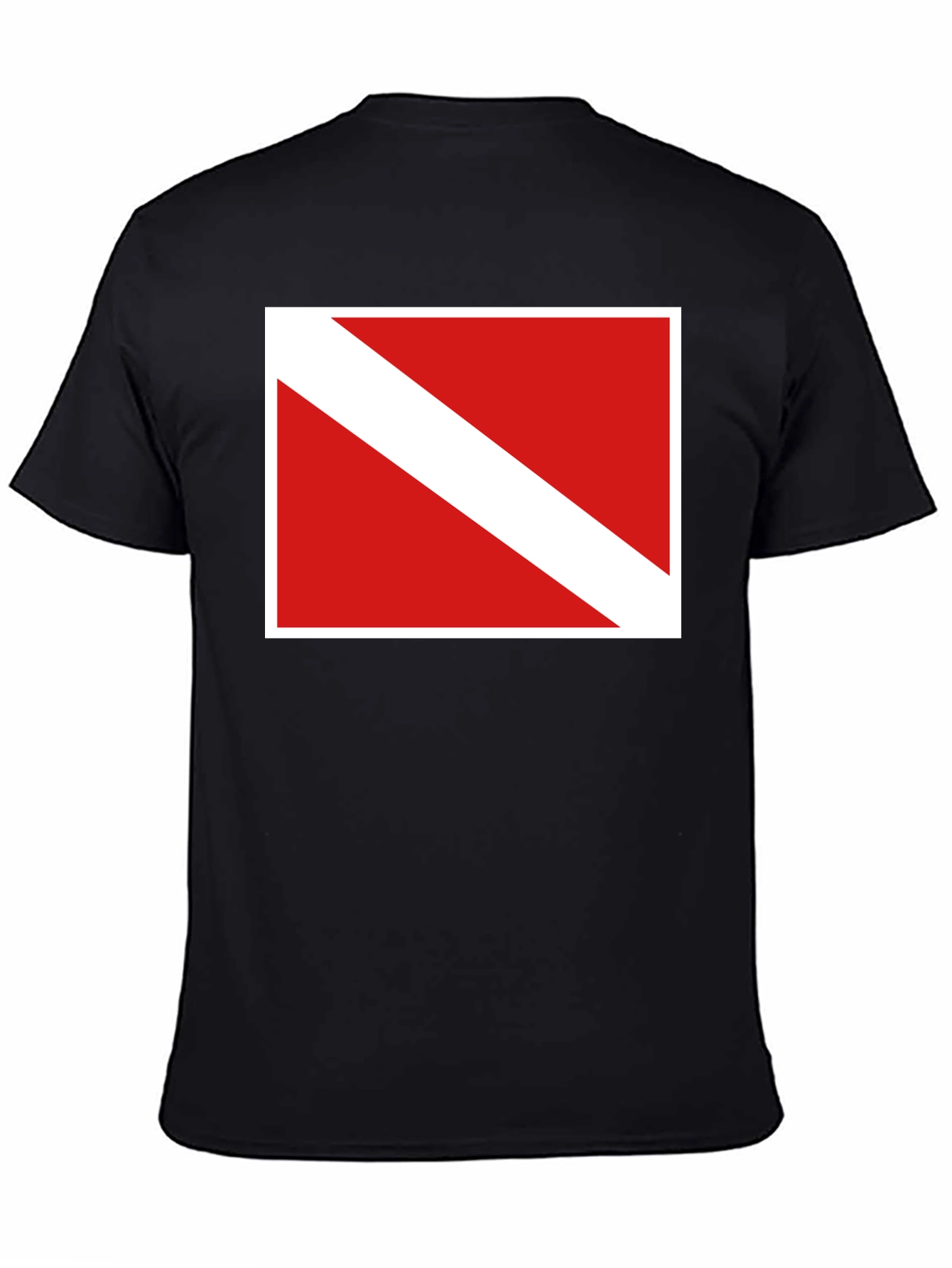 Diver Down Flag Graphic Tee - Black