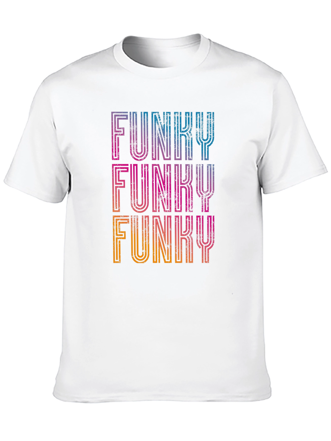 Funky Retro Graphic Tee - Black