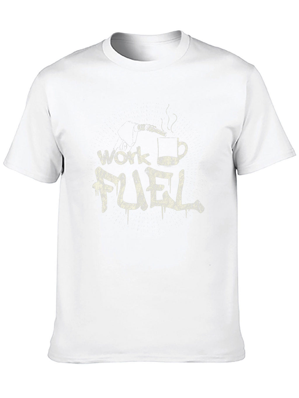 Work Fuel Coffee T-Shirt - Mens Black Tee