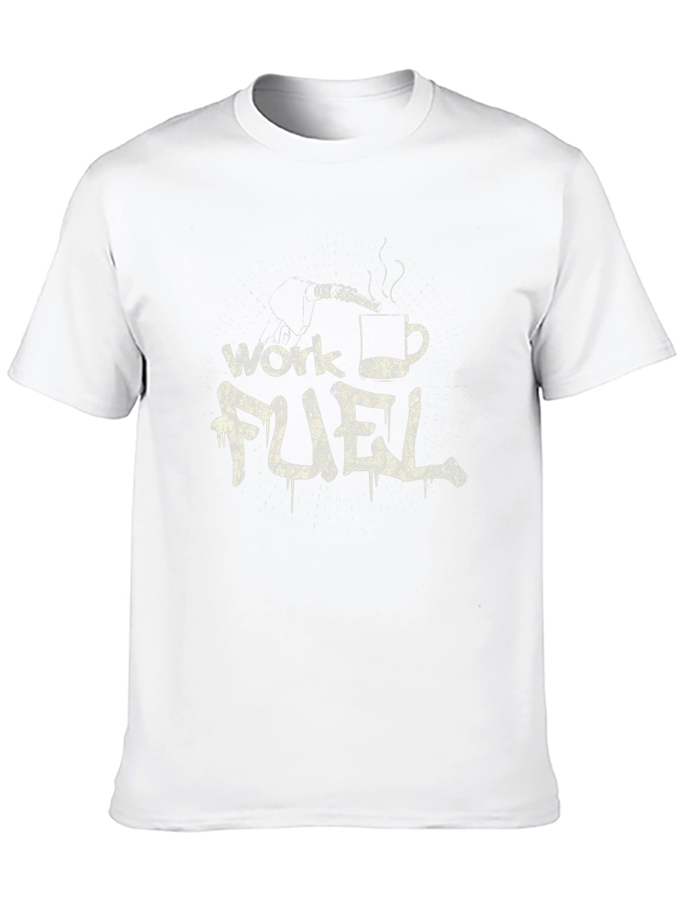 Work Fuel Coffee T-Shirt - Mens Black Tee