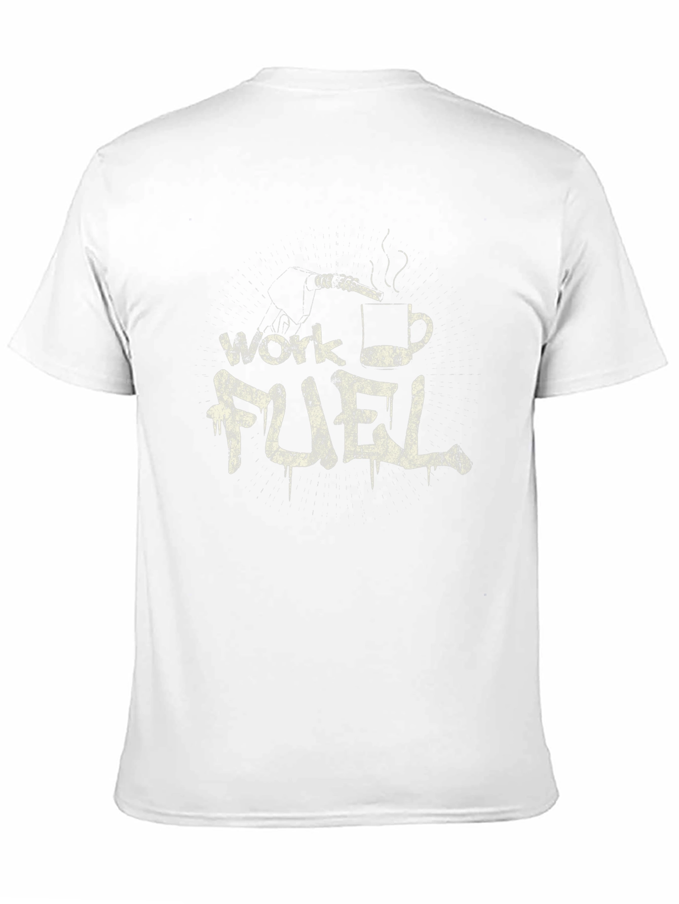 Work Fuel Coffee T-Shirt - Mens Black Tee