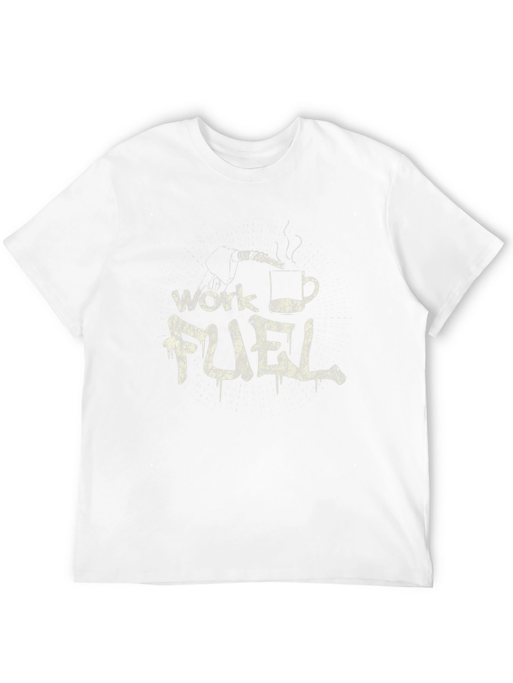 Work Fuel Coffee T-Shirt - Mens Black Tee
