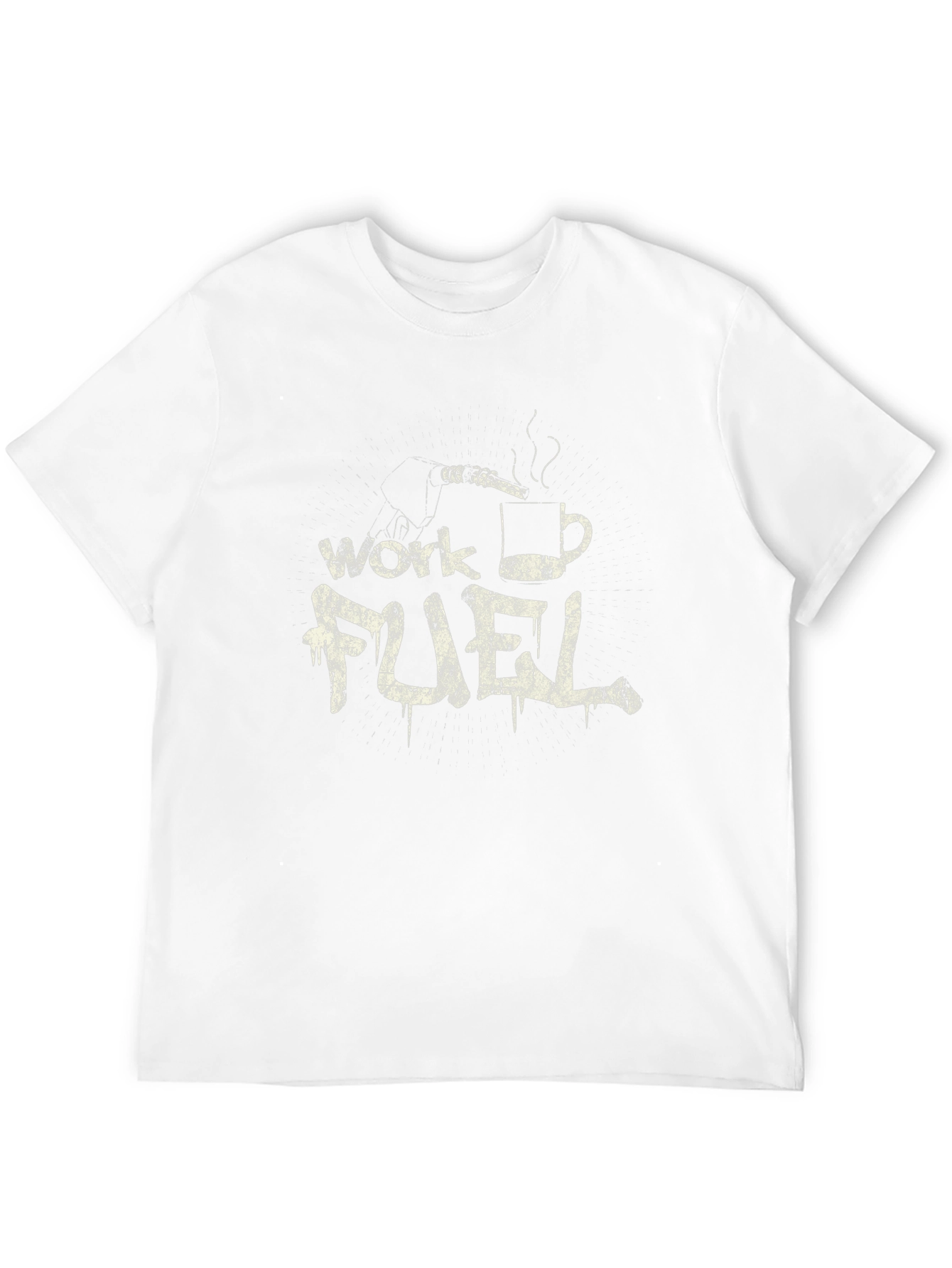 Work Fuel Coffee T-Shirt - Mens Black Tee